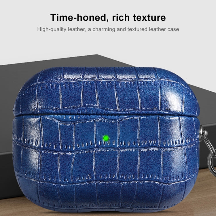 Crocodile Texture Earphone Protective Case, For AirPods 4, For AirPods Pro 2, For AirPods 3
