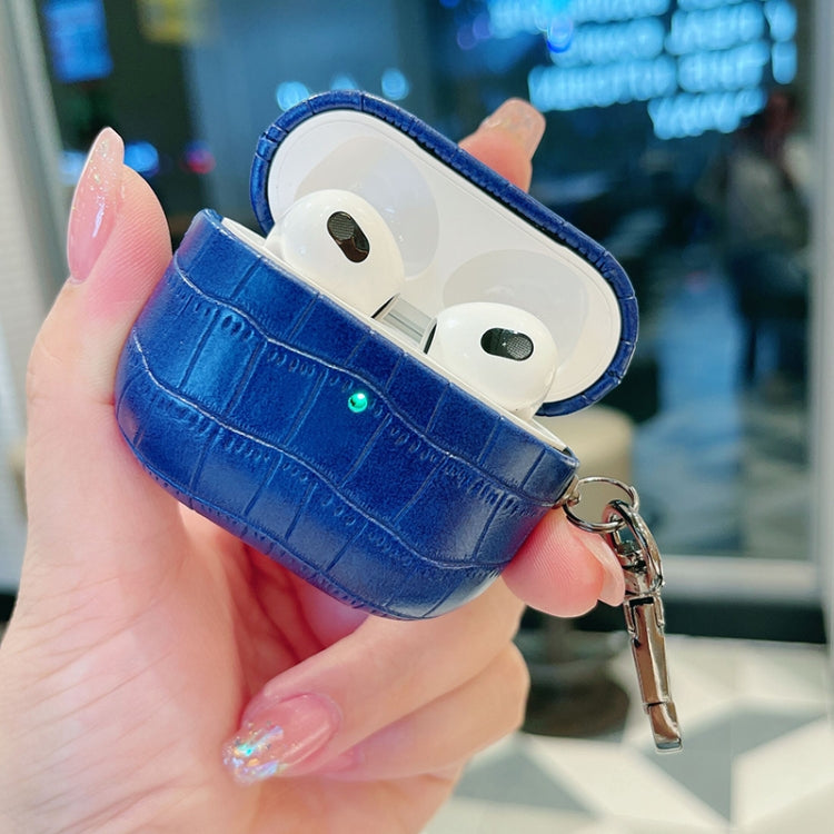Crocodile Texture Earphone Protective Case, For AirPods 4, For AirPods Pro 2, For AirPods 3