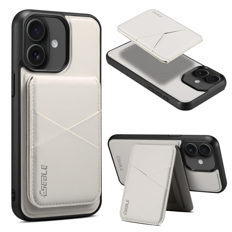 ESEBLE E3 Plain Texture Card Slots MagSafe RFID Leather Case, For iPhone 16 Pro Max, For iPhone 16 Pro, For iPhone 16 Plus, For iPhone 16, For iPhone 15 Pro Max, For iPhone 15 Pro, For iPhone 15 Plus / 14 Plus, For iPhone 15