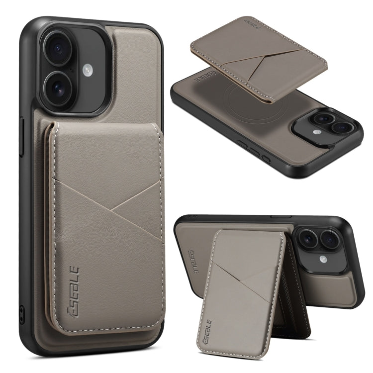ESEBLE E3 Plain Texture Card Slots MagSafe RFID Leather Case, For iPhone 16 Pro Max, For iPhone 16 Pro, For iPhone 16 Plus, For iPhone 16, For iPhone 15 Pro Max, For iPhone 15 Pro, For iPhone 15 Plus / 14 Plus, For iPhone 15