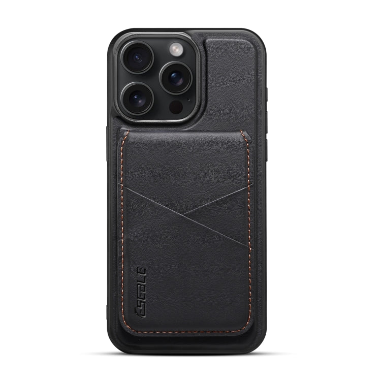 ESEBLE E3 Plain Texture Card Slots MagSafe RFID Leather Case, For iPhone 16 Pro Max, For iPhone 16 Pro, For iPhone 16 Plus, For iPhone 16, For iPhone 15 Pro Max, For iPhone 15 Pro, For iPhone 15 Plus / 14 Plus, For iPhone 15