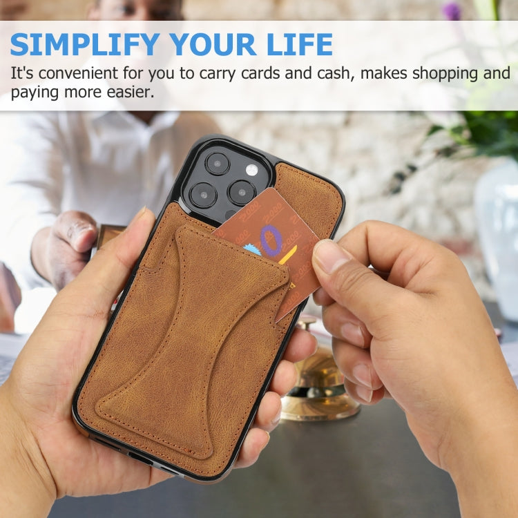 Ultra-thin Shockproof Phone Protective Case with Holder, For iPhone 15 Pro Max, For iPhone 15 Plus / 14 Plus, For iPhone 15