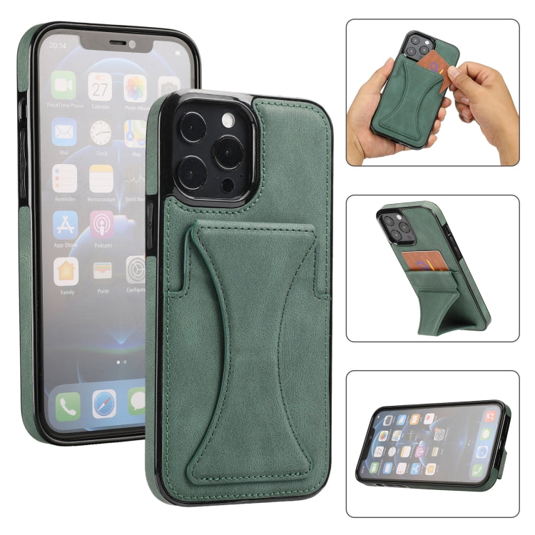 Ultra-thin Shockproof Phone Protective Case with Holder, For iPhone 15 Pro Max, For iPhone 15 Plus / 14 Plus, For iPhone 15