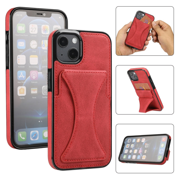 Ultra-thin Shockproof Phone Protective Case with Holder, For iPhone 15 Pro Max, For iPhone 15 Plus / 14 Plus, For iPhone 15