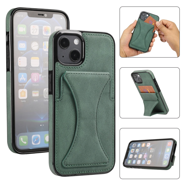 Ultra-thin Shockproof Phone Protective Case with Holder, For iPhone 15 Pro Max, For iPhone 15 Plus / 14 Plus, For iPhone 15
