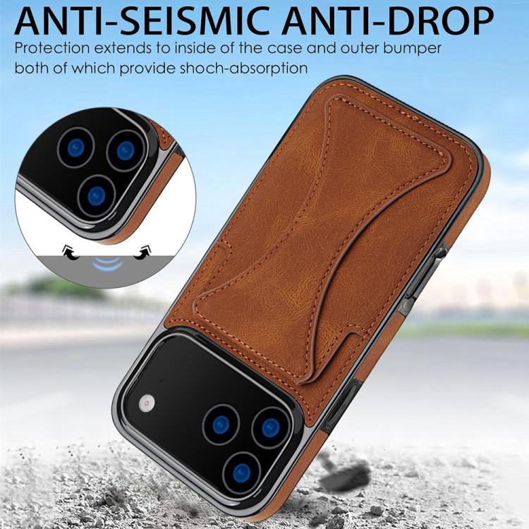 Ultra-thin Shockproof Phone Protective Case with Holder, For iPhone 17 Pro Max, For iPhone 17 Pro, For iPhone 17, For iPhone Air