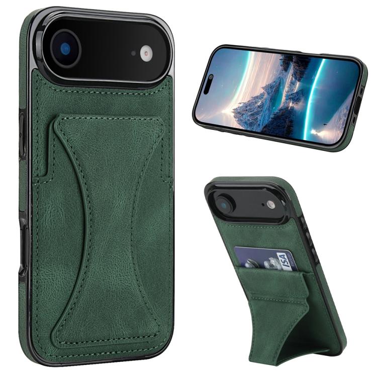 Ultra-thin Shockproof Phone Protective Case with Holder, For iPhone 17 Pro Max, For iPhone 17 Pro, For iPhone 17, For iPhone Air