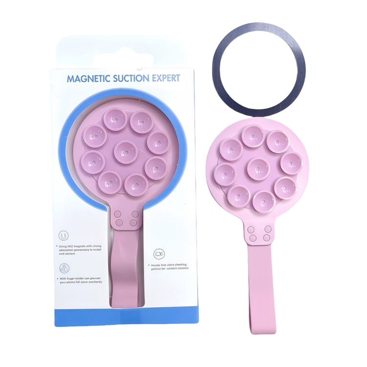 Suction Cup Magnetic Silicone Band Phone Holder
