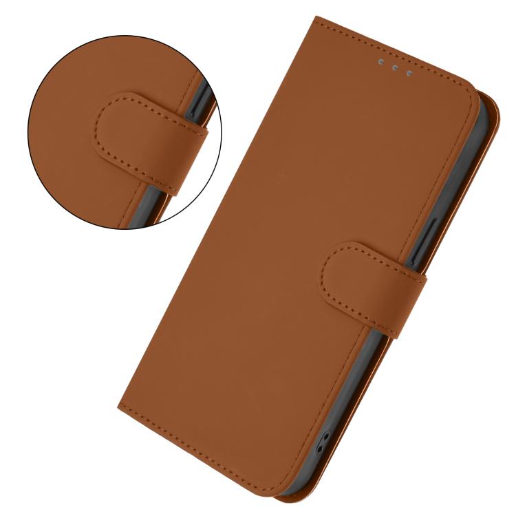 Skin Feel Solid Color Leather Phone Case with Lanyard, iPhone 16e