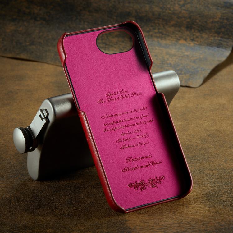 Fierre Shann Retro Oil Wax Texture Card Slots PU Leather Phone Case, For iPhone 17e / 16e, For iPhone 17 Pro Max, For iPhone 17 Pro, For iPhone 17