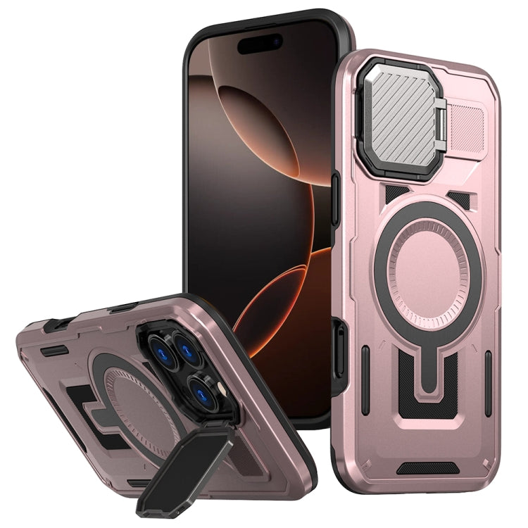 Shield Frame Holder MagSafe Phone Case, For iPhone 16 Pro Max, For iPhone 16 Pro, For iPhone 16 Plus