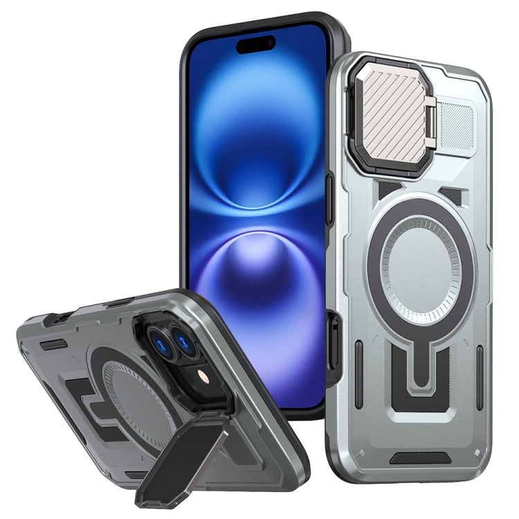 Shield Frame Holder MagSafe Phone Case, For iPhone 16 Pro Max, For iPhone 16 Pro, For iPhone 16 Plus
