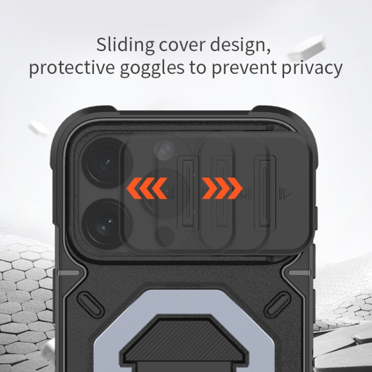 Camera Shield Armor MagSafe Holder Phone Case with Strap, For iPhone 15 Pro Max, For iPhone 15 Pro, For iPhone 15 Plus, For iPhone 15, For iPhone 14 Plus, For iPhone 14 Pro Max, For iPhone 13 Pro Max