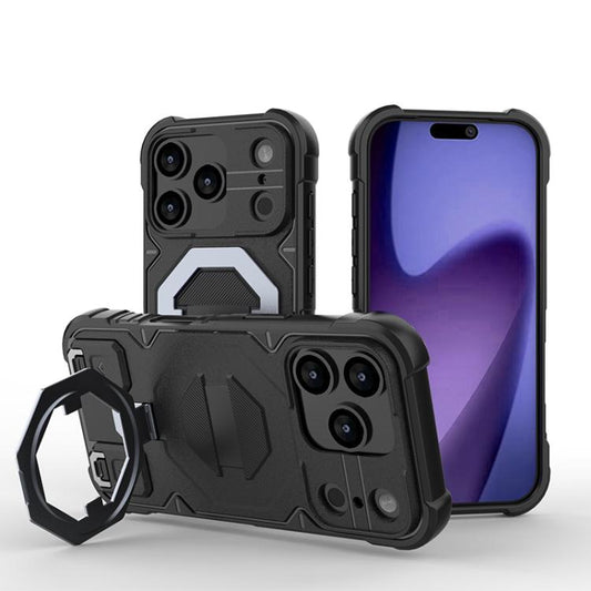 Camera Shield Armor MagSafe Holder Phone Case with Strap, For iPhone 17 Pro Max, For iPhone 17 Pro, For iPhone 17, For iPhone Air, For iPhone 16 Pro Max, For iPhone 16 Pro, For iPhone 16 Plus, For iPhone 16