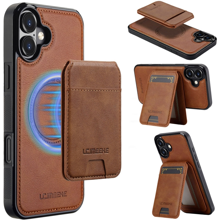 LC.IMEEKE L3 Series Detachable RFID Card Bag Magsafe Phone Case, For iPhone SE 2024, For iPhone 16 Pro Max, For iPhone 16 Pro, For iPhone 16 Plus