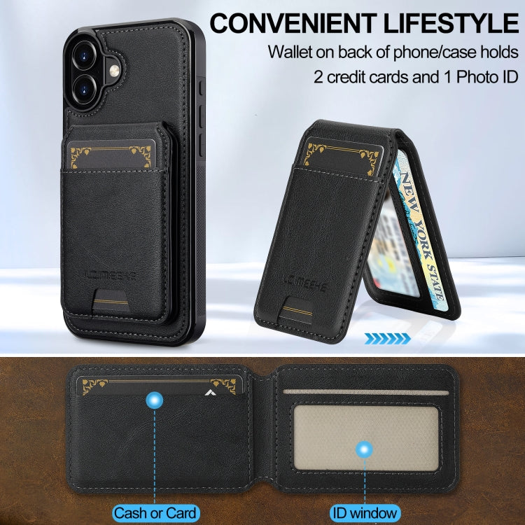 LC.IMEEKE L3 Series Detachable RFID Card Bag Magsafe Phone Case, For iPhone 16, For iPhone 15 Pro Max, For iPhone 15 Pro, For iPhone 15 Plus / 14 Plus