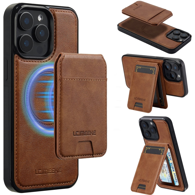 LC.IMEEKE L3 Series Detachable RFID Card Bag Magsafe Phone Case, For iPhone 15, For iPhone 14 / 13, For iPhone 14 Pro Max, For iPhone SE 2022 / 2020