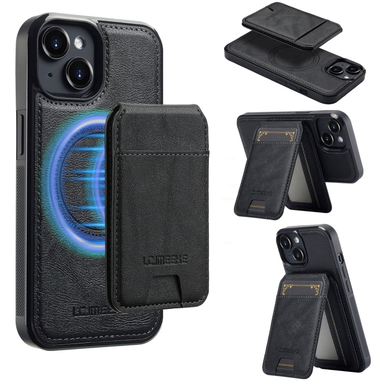 LC.IMEEKE L3 Series Detachable RFID Card Bag Magsafe Phone Case, For iPhone 15, For iPhone 14 / 13, For iPhone 14 Pro Max, For iPhone SE 2022 / 2020
