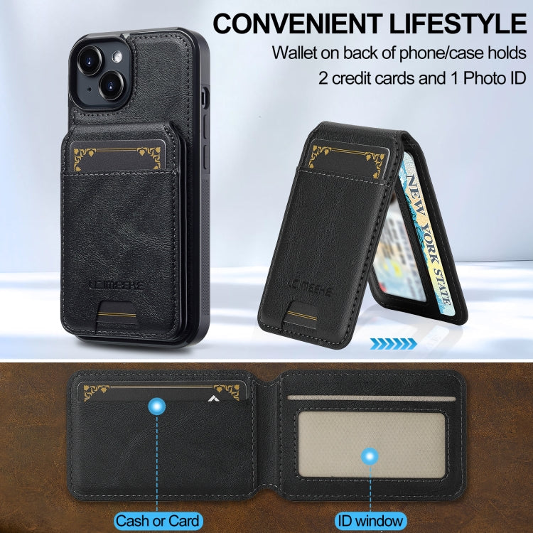 LC.IMEEKE L3 Series Detachable RFID Card Bag Magsafe Phone Case, For iPhone 15, For iPhone 14 / 13, For iPhone 14 Pro Max, For iPhone SE 2022 / 2020