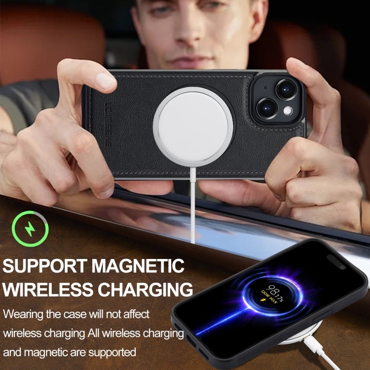 LC.IMEEKE L3 Series Detachable RFID Card Bag Magsafe Phone Case, For iPhone 15, For iPhone 14 / 13, For iPhone 14 Pro Max, For iPhone SE 2022 / 2020