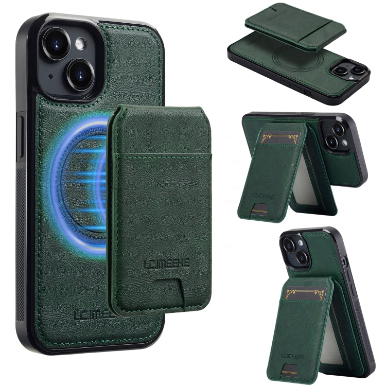LC.IMEEKE L3 Series Detachable RFID Card Bag Magsafe Phone Case, For iPhone 15, For iPhone 14 / 13, For iPhone 14 Pro Max, For iPhone SE 2022 / 2020