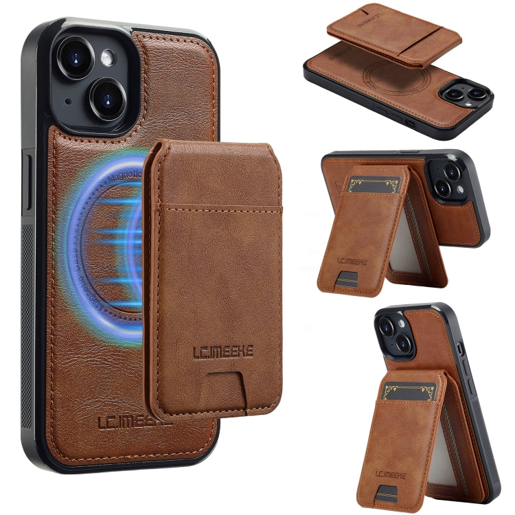 LC.IMEEKE L3 Series Detachable RFID Card Bag Magsafe Phone Case, For iPhone 16, For iPhone 15 Pro Max, For iPhone 15 Pro, For iPhone 15 Plus / 14 Plus
