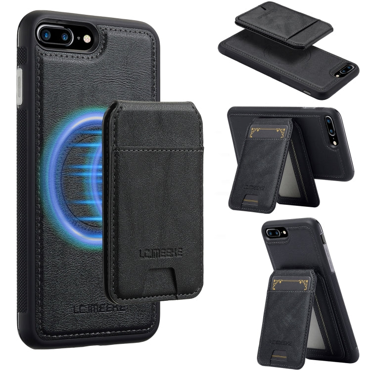 LC.IMEEKE L3 Series Detachable RFID Card Bag Magsafe Phone Case, For iPhone 8 Plus / 7 Plus