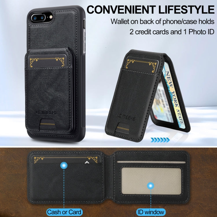 LC.IMEEKE L3 Series Detachable RFID Card Bag Magsafe Phone Case, For iPhone 8 Plus / 7 Plus