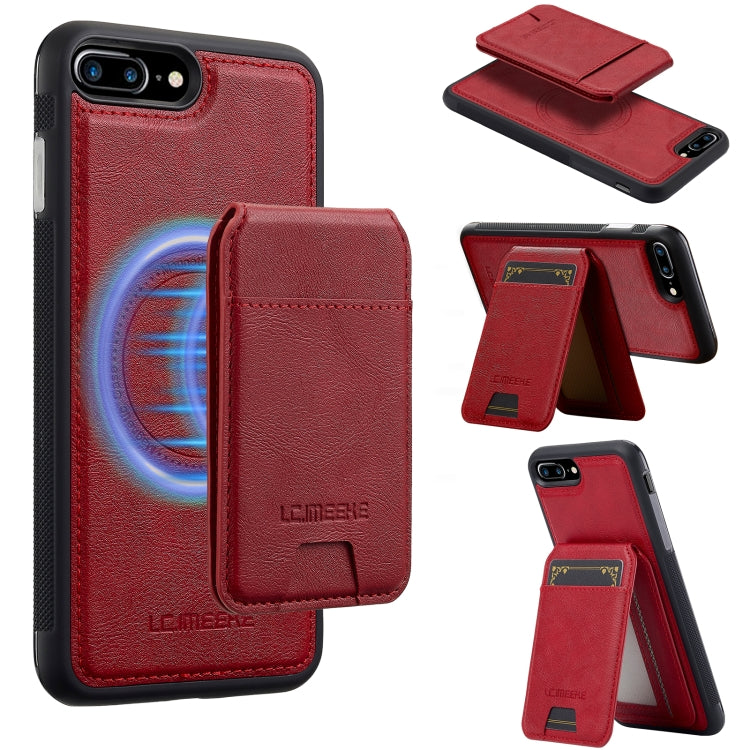 LC.IMEEKE L3 Series Detachable RFID Card Bag Magsafe Phone Case, For iPhone 8 Plus / 7 Plus