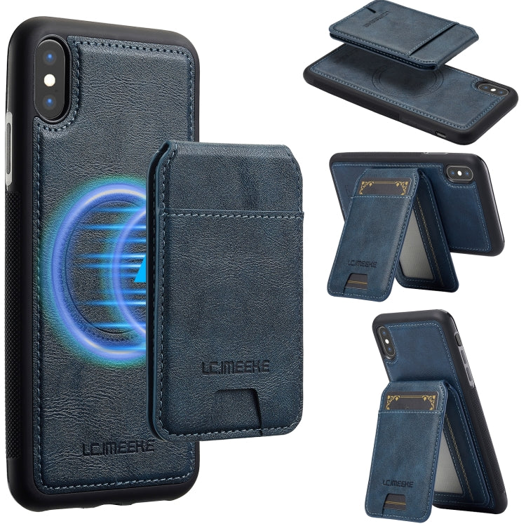 LC.IMEEKE L3 Series Detachable RFID Card Bag Magsafe Phone Case, For iPhone 13 mini, For iPhone XS / X, For iPhone XR, For iPhone XS Max