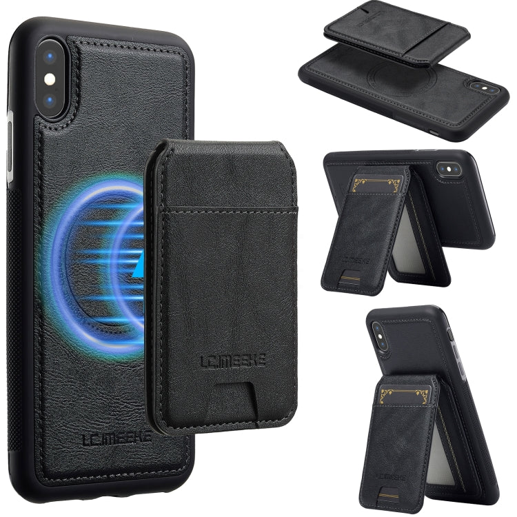 LC.IMEEKE L3 Series Detachable RFID Card Bag Magsafe Phone Case, For iPhone 13 mini, For iPhone XS / X, For iPhone XR, For iPhone XS Max