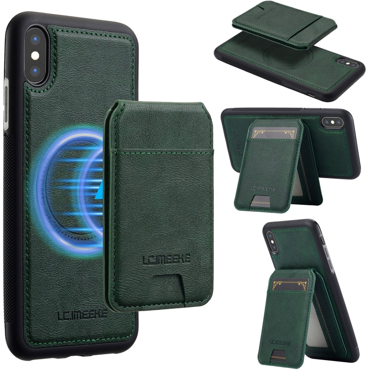 LC.IMEEKE L3 Series Detachable RFID Card Bag Magsafe Phone Case, For iPhone 13 mini, For iPhone XS / X, For iPhone XR, For iPhone XS Max
