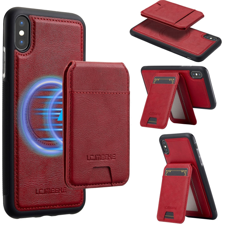 LC.IMEEKE L3 Series Detachable RFID Card Bag Magsafe Phone Case, For iPhone 13 mini, For iPhone XS / X, For iPhone XR, For iPhone XS Max