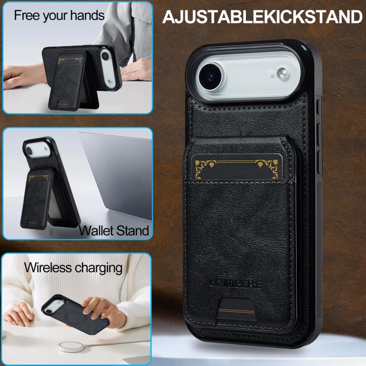 LC.IMEEKE L3 Series Detachable RFID Card Bag Magsafe Phone Case, For iPhone SE 2024, For iPhone 16 Pro Max, For iPhone 16 Pro, For iPhone 16 Plus