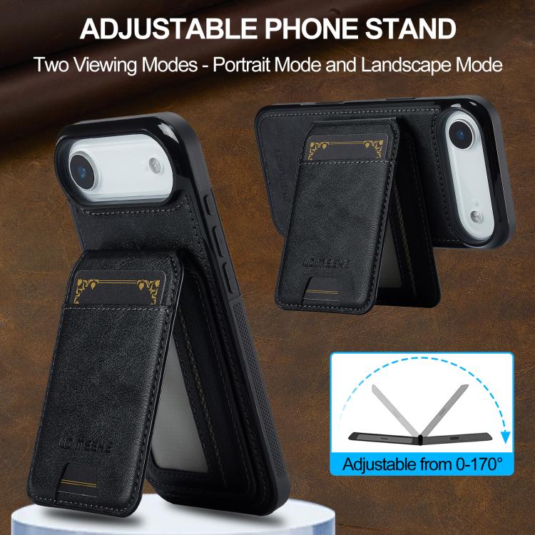 LC.IMEEKE L3 Series Detachable RFID Card Bag Magsafe Phone Case, For iPhone SE 2024, For iPhone 16 Pro Max, For iPhone 16 Pro, For iPhone 16 Plus