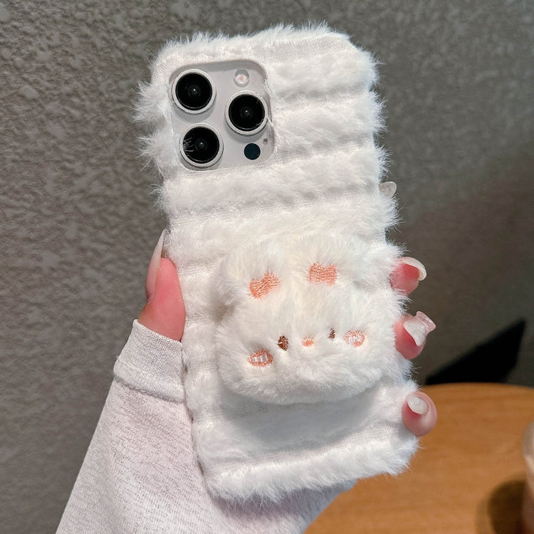 Doll Plush PU Hybrid PC Phone Case, For iPhone 14 Plus, For iPhone 14, For iPhone 14 Pro, For iPhone 14 Pro Max