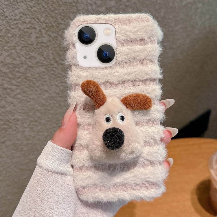 Doll Plush PU Hybrid PC Phone Case, For iPhone 13 Pro Max, For iPhone 13 Pro, For iPhone 13