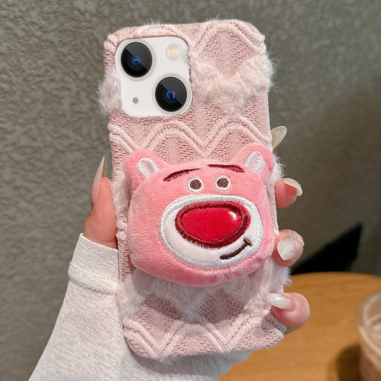 Doll Plush PU Hybrid PC Phone Case, For iPhone 13 Pro Max, For iPhone 13 Pro, For iPhone 13