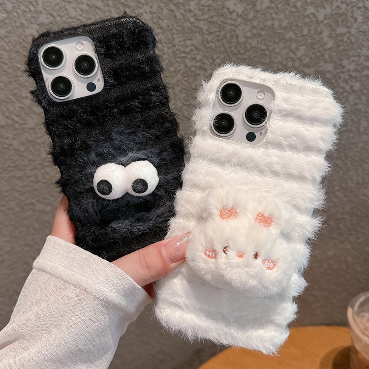 Doll Plush PU Hybrid PC Phone Case, For iPhone 15 Pro Max, For iPhone 15 Pro, For iPhone 15 Plus, For iPhone 15