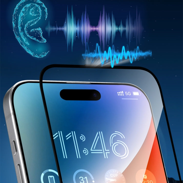JOYROOM Zero Sense Series 2.5D Full Screen Privacy Tempered Glass Film, For iPhone 16 Pro Max, For iPhone 16 Pro, For iPhone 16 Plus / 15 Plus, For iPhone 16 / 15