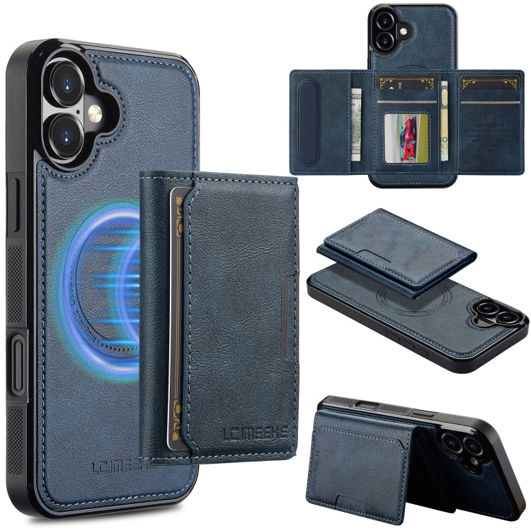 LC.IMEEKE L5 Series Detachable RFID Card Bag Magsafe Phone Case, For iPhone Air, For iPhone 16 Pro Max, For iPhone 16 Pro, For iPhone 16 Plus