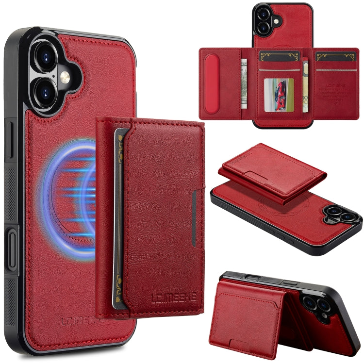 LC.IMEEKE L5 Series Detachable RFID Card Bag Magsafe Phone Case, For iPhone Air, For iPhone 16 Pro Max, For iPhone 16 Pro, For iPhone 16 Plus