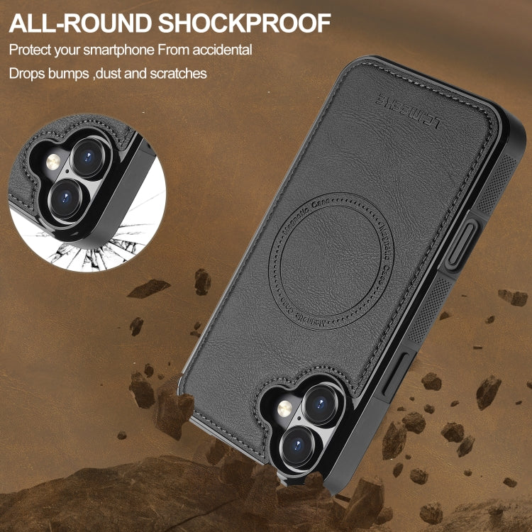 LC.IMEEKE L5 Series Detachable RFID Card Bag Magsafe Phone Case, For iPhone 16, For iPhone 15 Pro Max, For iPhone 15 Pro, For iPhone 15 Plus / 14 Plus