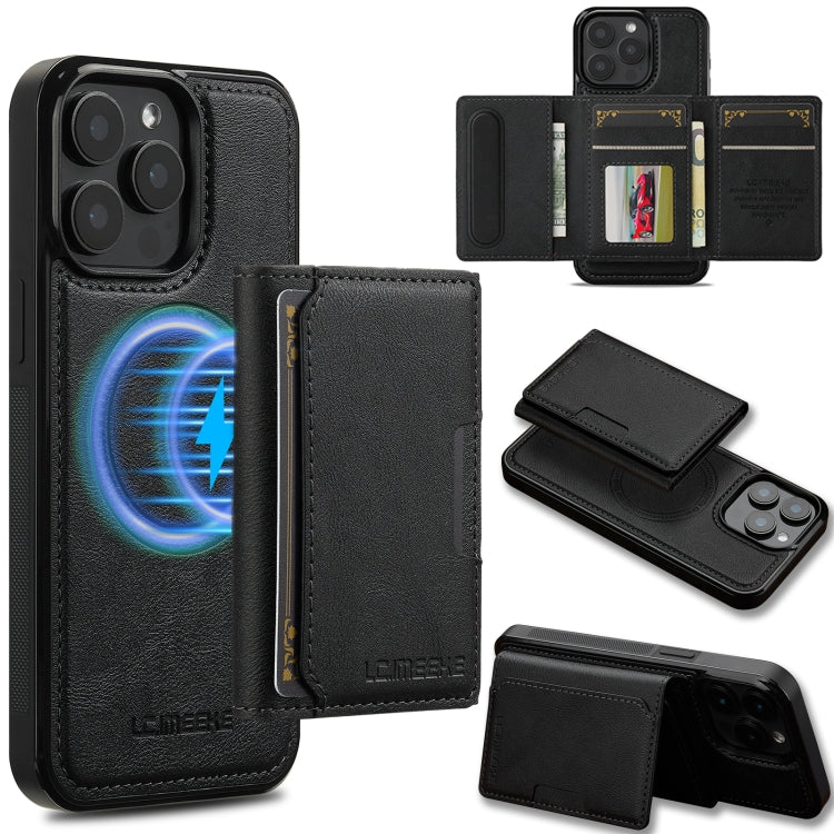 LC.IMEEKE L5 Series Detachable RFID Card Bag Magsafe Phone Case, For iPhone 15, For iPhone 14 / 13, For iPhone 14 Pro, For iPhone 14 Pro Max