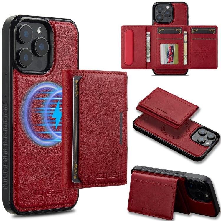 LC.IMEEKE L5 Series Detachable RFID Card Bag Magsafe Phone Case, For iPhone 15, For iPhone 14 / 13, For iPhone 14 Pro, For iPhone 14 Pro Max