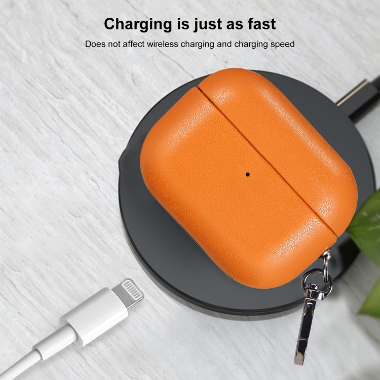 Gloss Oil PU Leather Wireless Bluetooth Earphone Protective Case