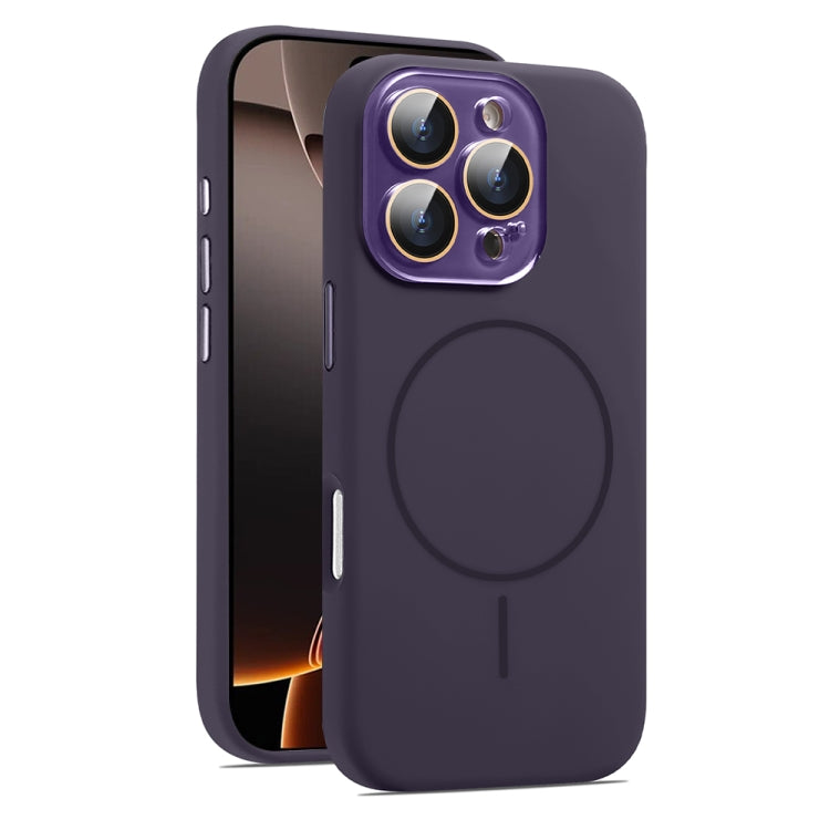 AG Fine Hole Liquid Silicone MagSafe Magnetic Phone Case, For iPhone 16 Pro Max, For iPhone 16 Pro