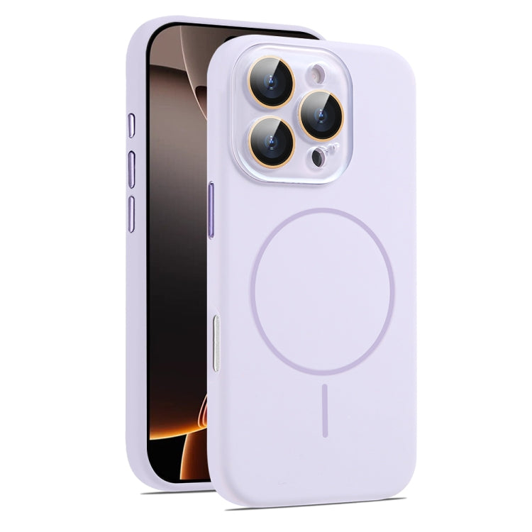 AG Fine Hole Liquid Silicone MagSafe Magnetic Phone Case, For iPhone 16 Pro Max, For iPhone 16 Pro
