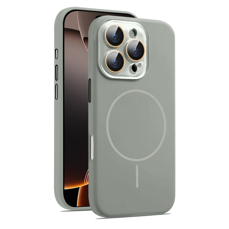 AG Fine Hole Liquid Silicone MagSafe Magnetic Phone Case, For iPhone 16 Pro Max, For iPhone 16 Pro