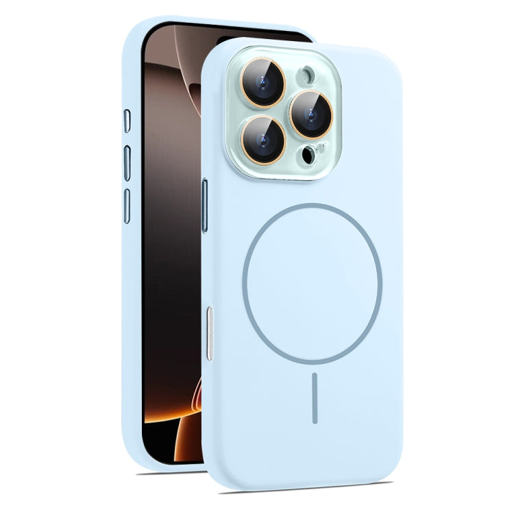 AG Fine Hole Liquid Silicone MagSafe Magnetic Phone Case, For iPhone 16 Pro Max, For iPhone 16 Pro